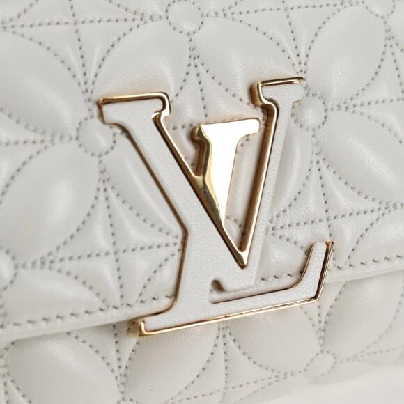 LOUIS VUITTON Flower Portefeuille Capsine Wallet White M11417 LV Auth ac3766SAM - Picture 12 of 16